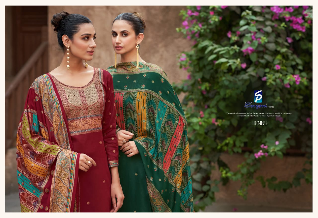 Henny by Sargam Jam Digital Printed Salwar Suit Wholesale Price In Surat